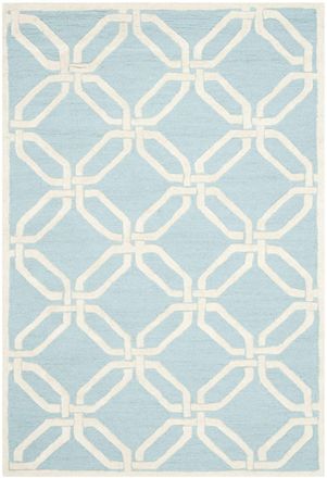 Safavieh Alfombra lana blu/neutrale 122 x 183 cm