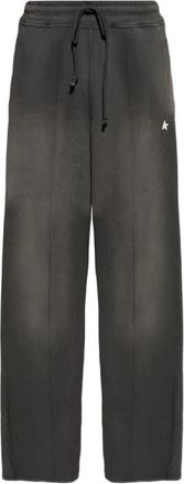 Golden Goose Drawstring Star Broeken - Heren - Sweatpants - Grijs - L - Katoen - Broeken