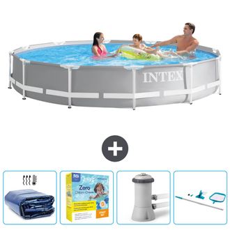 Intex Piscina Prism Frame Redonda - 366x76 Cm - 7-piezas Scb14