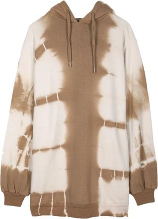 Ragdoll LA Camel Tie Dye Hoodie - Dames - Hoodies - Veelkleurig - XS - Katoen - Hoodies & sweatvesten