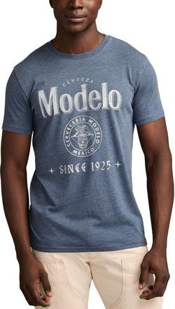 Lucky Brand Modelo Cotton Graphic T-Shirt in Insignia Blue at Nordstrom, Size Small