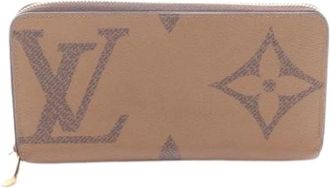 Louis Vuitton Pre-owned Lange portemonnee (bi-fold) - Dames - Vintage Accessoires - Bruin - ONE Size - Vintage