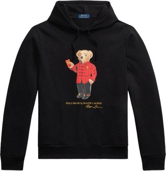 Polo Ralph Lauren Felpa Polo Bear Lunar New Year con cappuccio - Nero