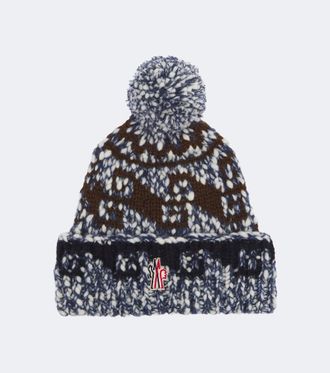 Moncler Fair Isle wool and alpaca-blend beanie