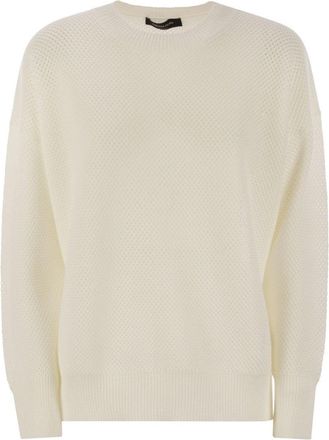 Fabiana Filippi Crew-Neck Sweater In Wool And Cotton
