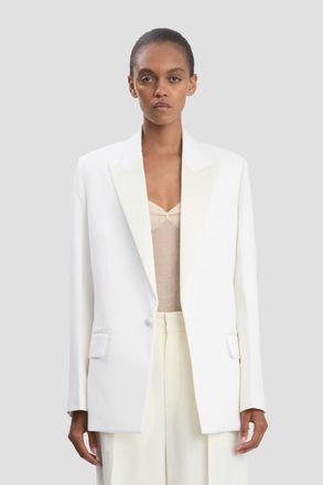 Victoria Beckham Tailored Jacket In Ivory 10