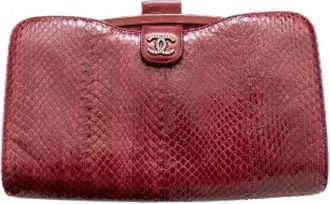 Chanel Pre-owned Vintage Clutch - Dames - Vintage Clutch - Rood - ONE Size - Leer - Vintage