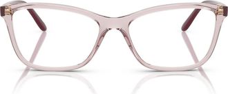 Vogue Eyewear 54mm Butterfly Optical Glasses in Transparent Pink at Nordstrom