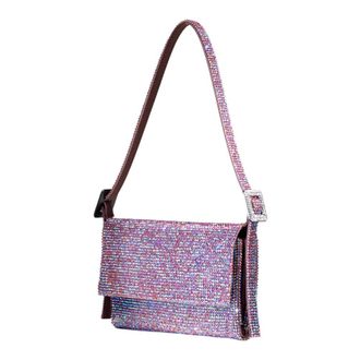 Benedetta Bruzziches Vittissima la petite tas - Dames - Schoudertassen - Paars - ONE Size - Satijn - Tassen