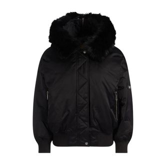 Michael Kors Dames, Jassen, Zwart, Maat: XS Satijn