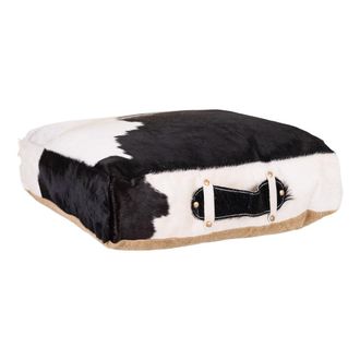 Wanderlust Deco Wanderlust Deco - Cojin De Piel Negro/blanco 48x10x48