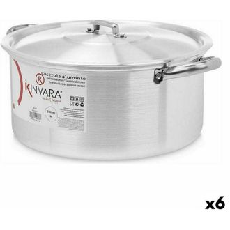 OEM Cacerola Con Tapa Kinvara 100009 Plateado 8 L (6 Unidades)