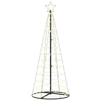 vidaXL &Aacute;rbol De Navidad Led Ekenas 250 Cm 390 Led Blanco C&aacute;lido Acero Vidaxl