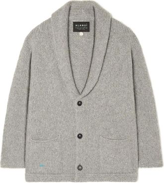 Alanui Cardigan con scollo a scialle e abbottonatura - Grigio