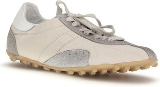 Maison Margiela Womens Beige Goatskin Athletic Sneakers