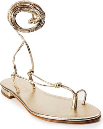 Cornetti Womens Stellina Wrap Up Sandal In Gold