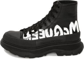 Alexander McQueen Ankle Boots Black White 682422WIABD1070