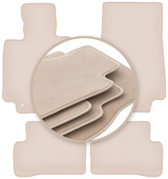 OEM Alfombrillas Premium Beige Para: Mercedes C W205 Familiar, Sed&aacute;n 2015