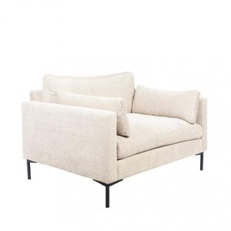 Zuiver Sill&oacute;n de microfibra crema para el verano