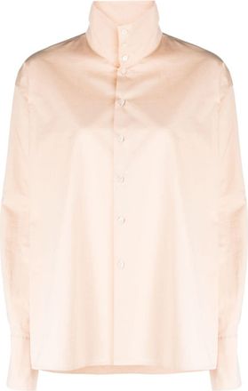 Fabiana Filippi stand up-collar poplin shirt - women - Cotton - 40 - Pink
