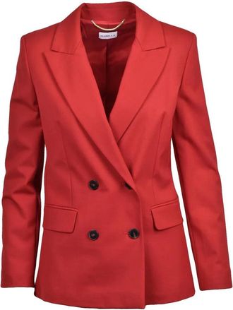 Marella Double-Breasted Jacket - Red