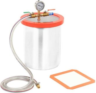 vidaXL C&aacute;mara De Vac&iacute;o De Acero Inoxidable 11,42 L Vidaxl