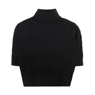 Pinko Turtleneck Trui - Dames - Coltruien - Zwart - L - Wol - Truien & Vesten