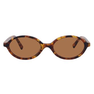 Miu Miu Brown Oval Ladies Sunglasses MU 04ZSF 19P2Z1 50