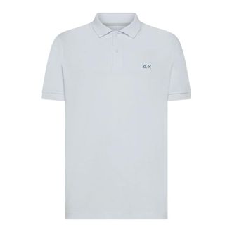 Sun 68 Witte Polo Short Sleeve Stijlvol Shirt - Heren - Polos - Wit - L - Katoen - Tops