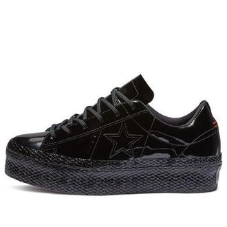 Converse (WMNS) Converse One Star Platform Ox Patent Black 562604C