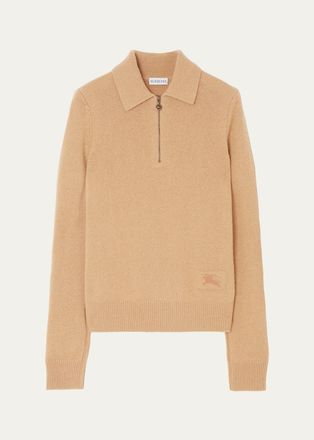 Burberry Cait Cashmere Quarter-Zip Sweater