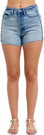 Judy Blue High Waist Rigid Magic Shorts In Blue