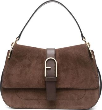 Furla Flow Handtas - Dames - Handtassen - Bruin - ONE Size - Leer - Tassen