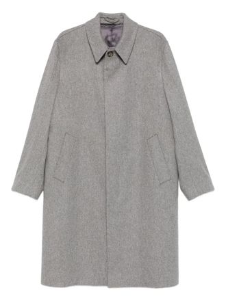 Lardini buttoned patch-pocket coat - Grey
