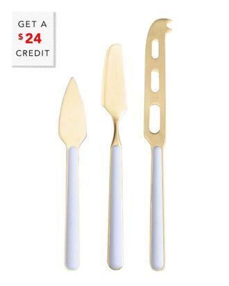 Mepra 3Pc Fantasia Cheese Knives With $24 Credit