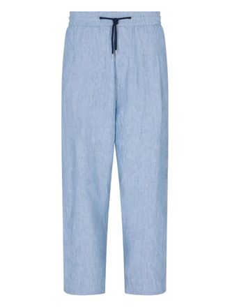 Giorgio Armani drawstring trousers - men - Fabric - 46 - Blue
