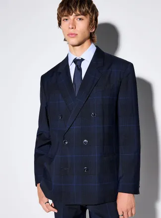 HUGO BOSS Mens Kano Prince of Wales jacket Modern fit