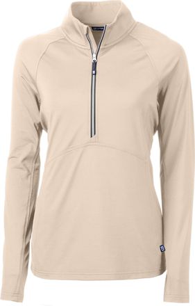 Cutter & Buck Adapt Eco Knit Stretch Recycled Womens Half Zip Pullover Jacket