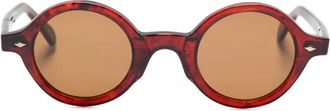 Family Affair Occhiali da sole tondi in acetato - Marrone