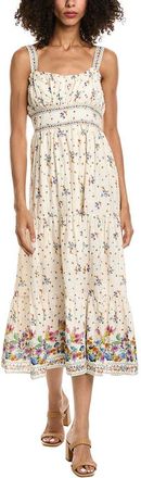 Max Studio Strappy Tiered Midi Dress