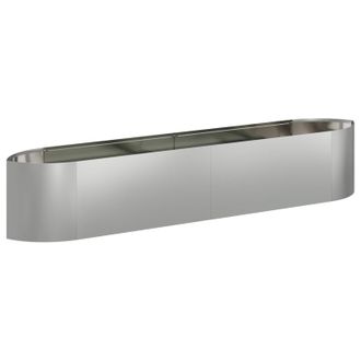 vidaXL Cama De Jard&iacute;n Elevada Acero Galvanizado 220 X 40 X 40 Cm Acero Vidaxl