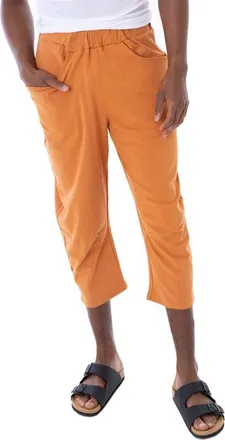 Dai Moda Tony Crop Leisure Pant in Rust at Nordstrom, Size Xx-Large