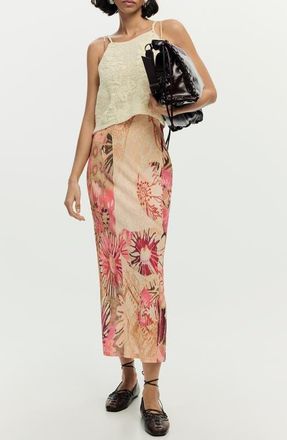 Desigual Sleeveless Midi Dress in White at Nordstrom, Size X-Small