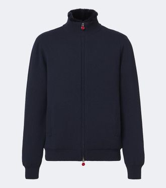 Kiton Shearling-lined cashmere cardigan