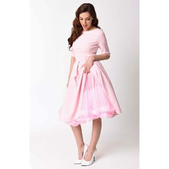 Unique Vintage Ruffled Petticoat Crinoline in Light Pink at Nordstrom