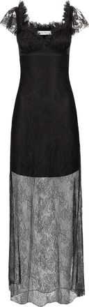 Nina Ricci Abito lungo in raso - Nero