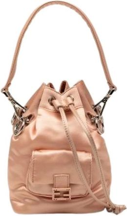 Fendi Pre-owned Bucket Bags, female, Pink, Size: ONE SIZE Pre-owned The Mon Tresor