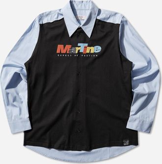 Martine Rose Longsleeve T-Shirt Shirt Blue / Black