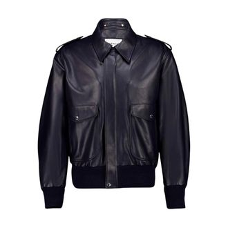 Givenchy Heren, Jassen, Blauw, Maat: M Leer