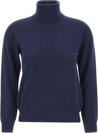 KANGRA Turtleneck Trui - Dames - Coltruien - Blauw - XS - Wol - Truien & Vesten
